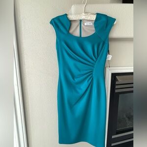 Calvin Klein Turquoise Midi Dress